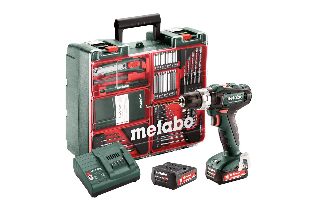Metabo – POWERMAXX Cordless Hammer Drill Combo – SB 12 SET (601076870)