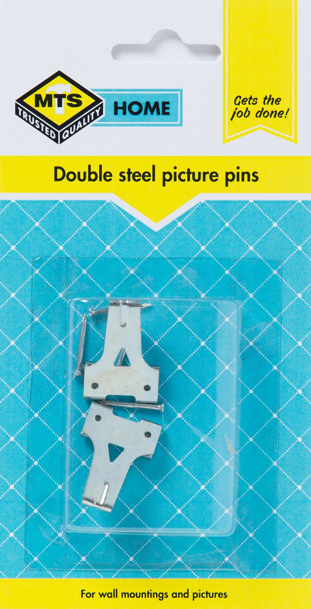 MTS Home Double Sided Picture Pins 2 Piece