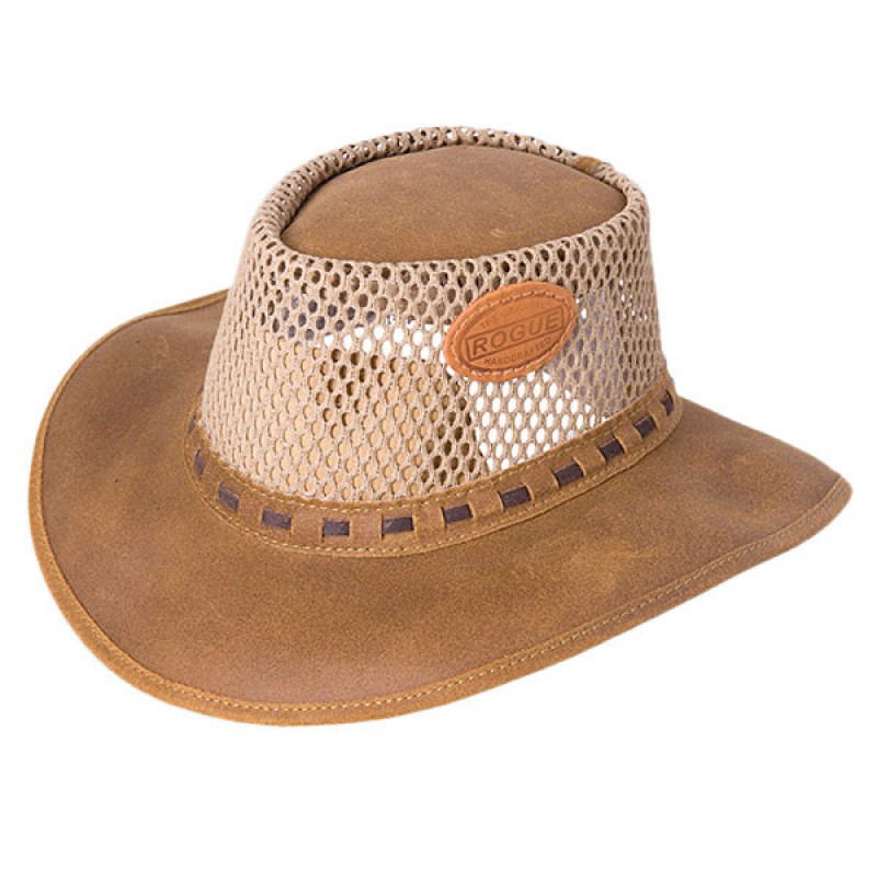 Rogue Hat Breezy Pampalona Suede Khaki – M
