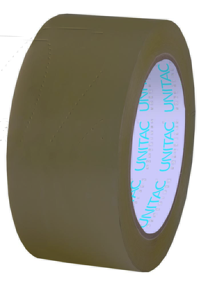 Unitac Large Core Packaging Tape Buff 100mm x 50m Box Of 36
