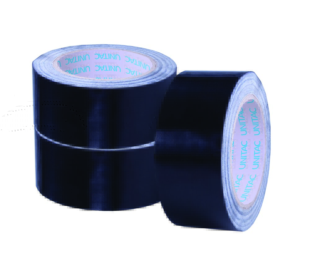 Unitac Large Core Duct Tape Black 48mm x 25m Pack of 3