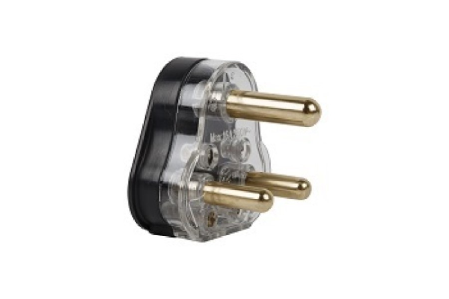 Electricmate 16 Solid Brass Pin Plug Top – Black