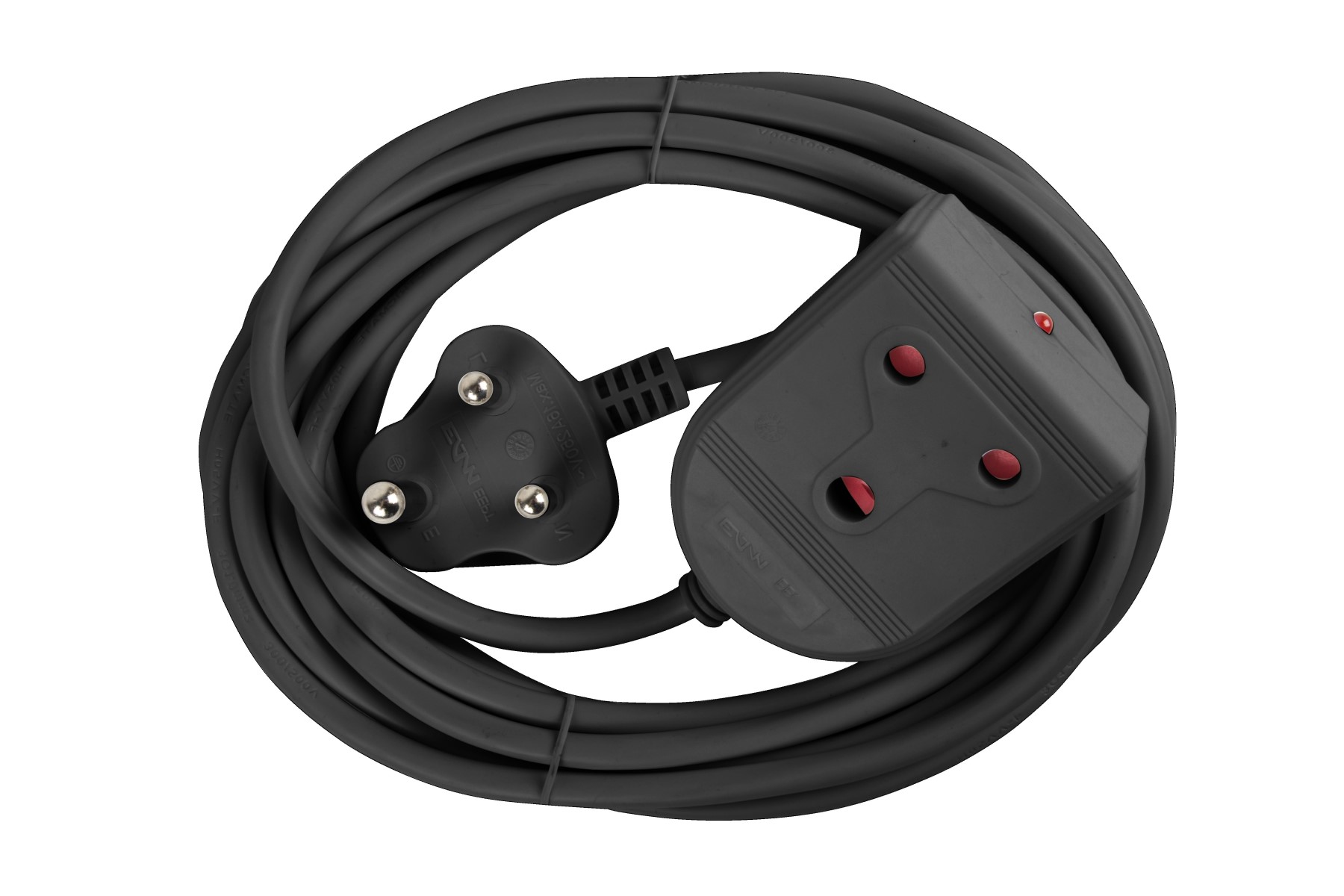 Electricmate 10A 5m Extension Lead – Black