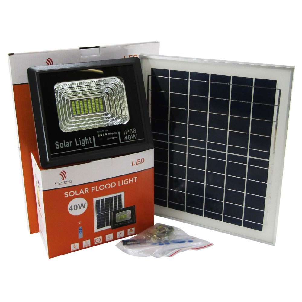 Solar Powered Flood Light Set 40Watt