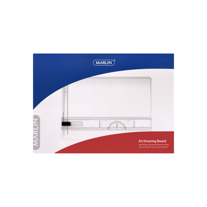 Marlin A3 Drawing Board Shockproof Plastic With Non-Skid