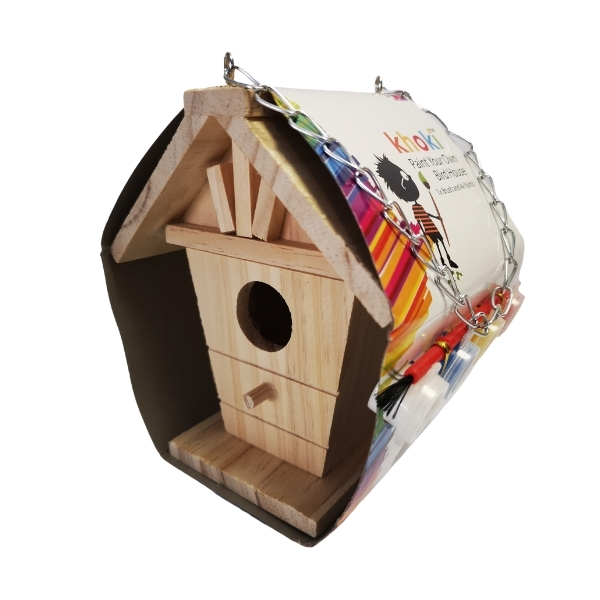 Paint Your Own Bird House / Bird Feeder (Arts and Crafts) – V-Shaped Roof