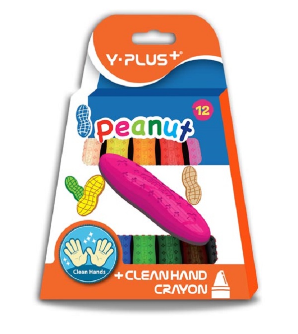 Y-Plus Peanut Crayons 12`S (Clean Hands Crayons)
