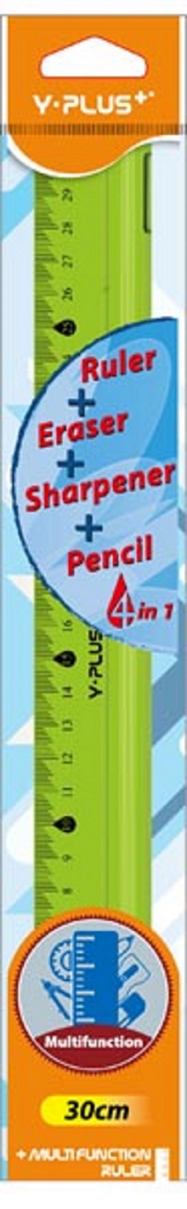 Y-Plus 4 IN 1 Multifunction Ruler 30CM