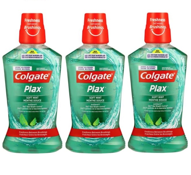 Colgate – Plax Soft Mint Mouthwash – 500ml (Bulk Pack of 3)