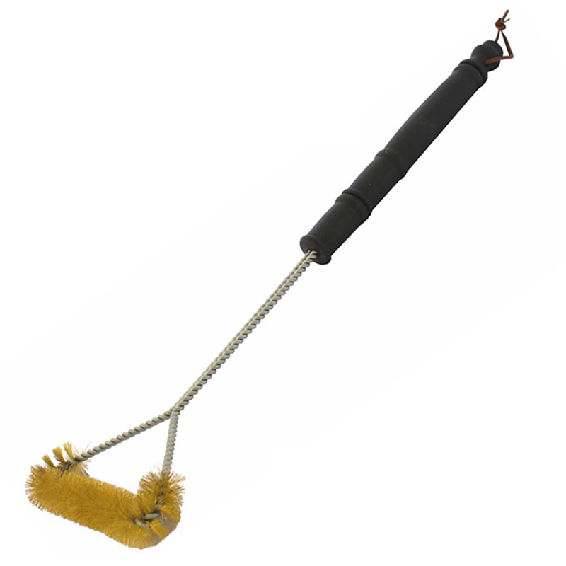 Braai Bbq Three Side Brass Wire Brush 530Mm Handle 21″ Tcw