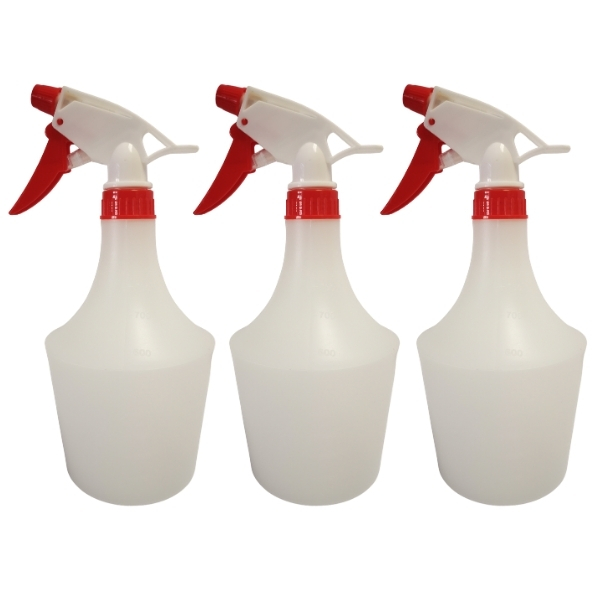 Handheld Trigger Spray Bottle / Trigger Sprayer – 750ml – Bulk Pack of 3