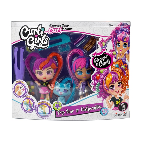 Curligirls 2 Dolls With Pet