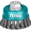 Total Tools 3Pcs Cup Brush 75mm Wire 0.5mm Total Tools 3Pcs Cup Brush 75mm Wire 0.5mm