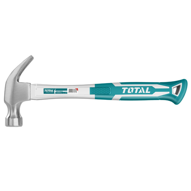 Total Tools Claw Hammer (16oz) 450g TPR Grip