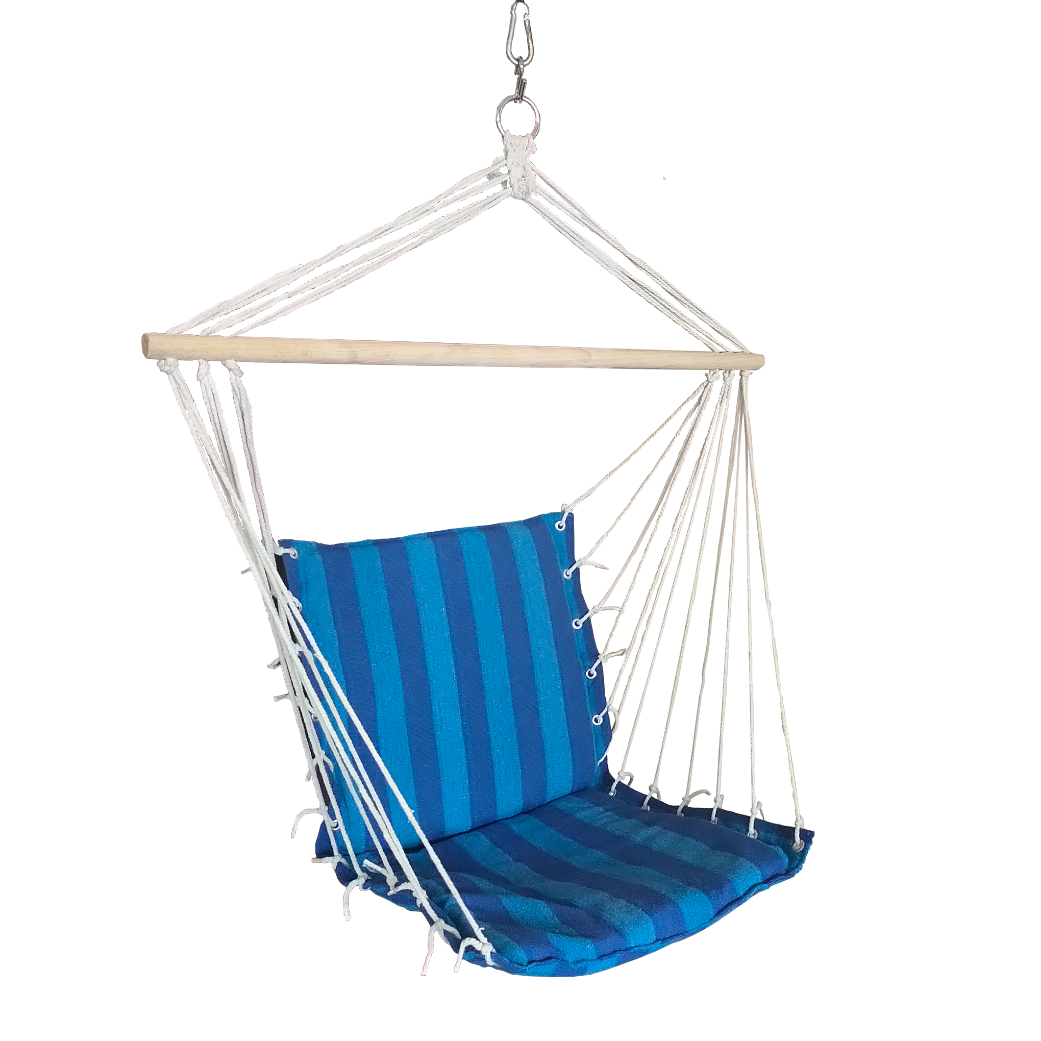 Seagull Hanging Hammock Chair – Blue Stripe (100Cm) – Max 150Kg