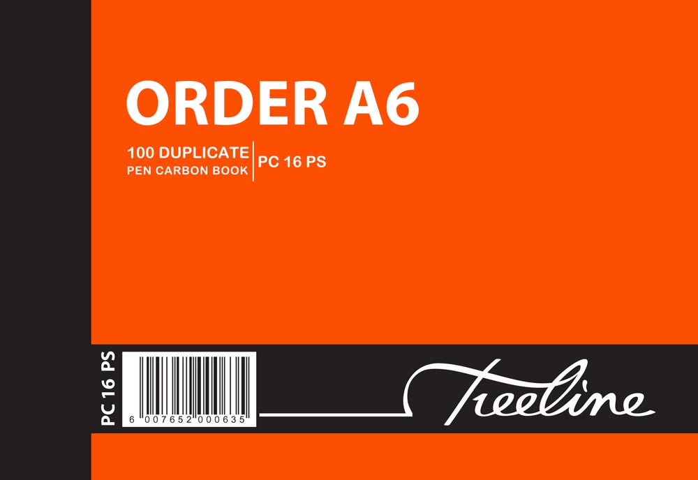 Treeline A6L – Duplicate Pen Carbon Book  –  Order – Pack of 10
