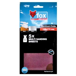 FOX Multi Sanding Paper 180G (5) FOX Multi Sanding Paper 180G (5)