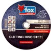 FOX Cutting Disc Steel/Inox 230X1.6mm PRO FOX Cutting Disc Steel/Inox 230X1.6mm PRO