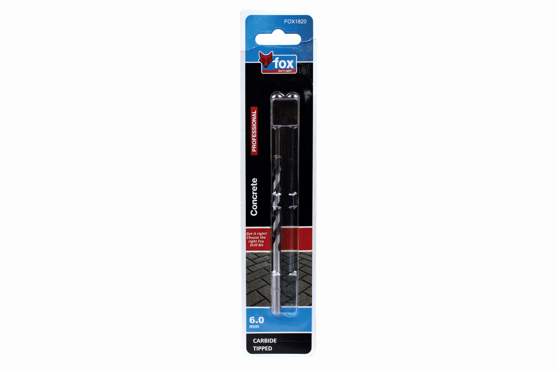 FOX Masonry Drill Bit 6.0mm X 100mm