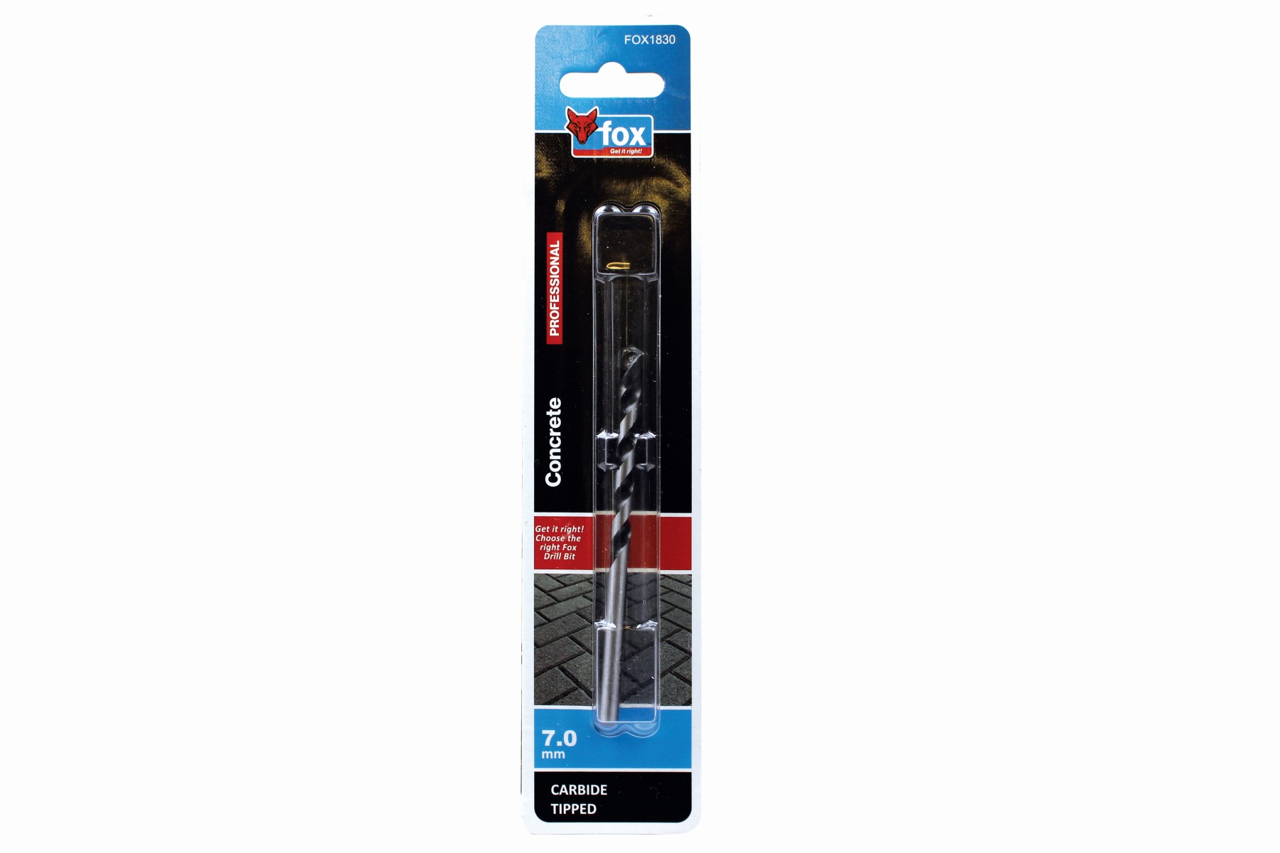 FOX Masonry Drill Bit 7.0mm X 100mm