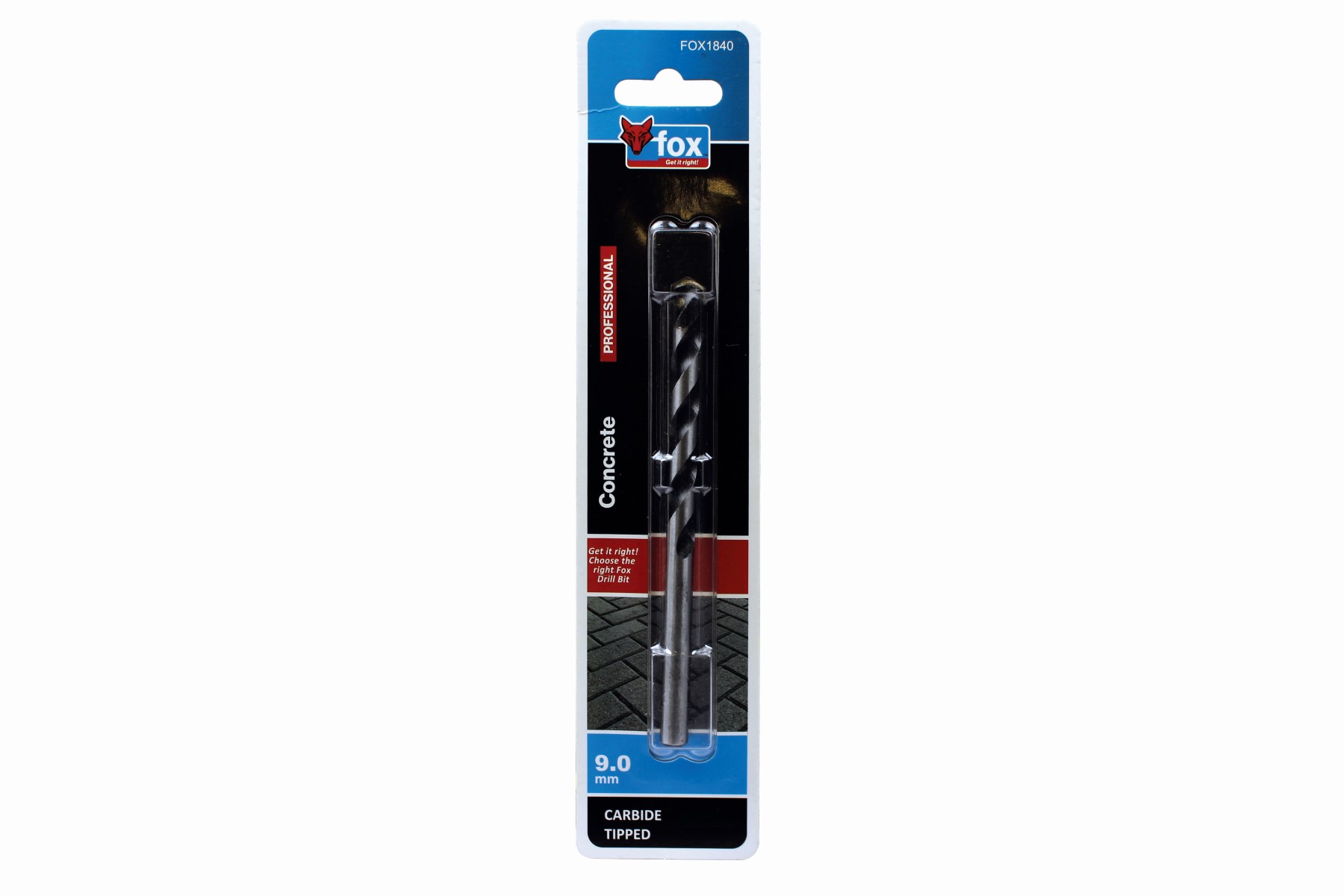 FOX Masonry Drill Bit 9.0mm X 120mm