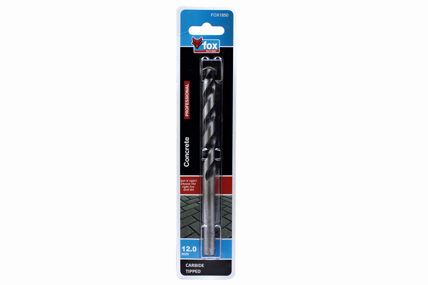 FOX Masonry Drill Bit 12.0mm X 150mm