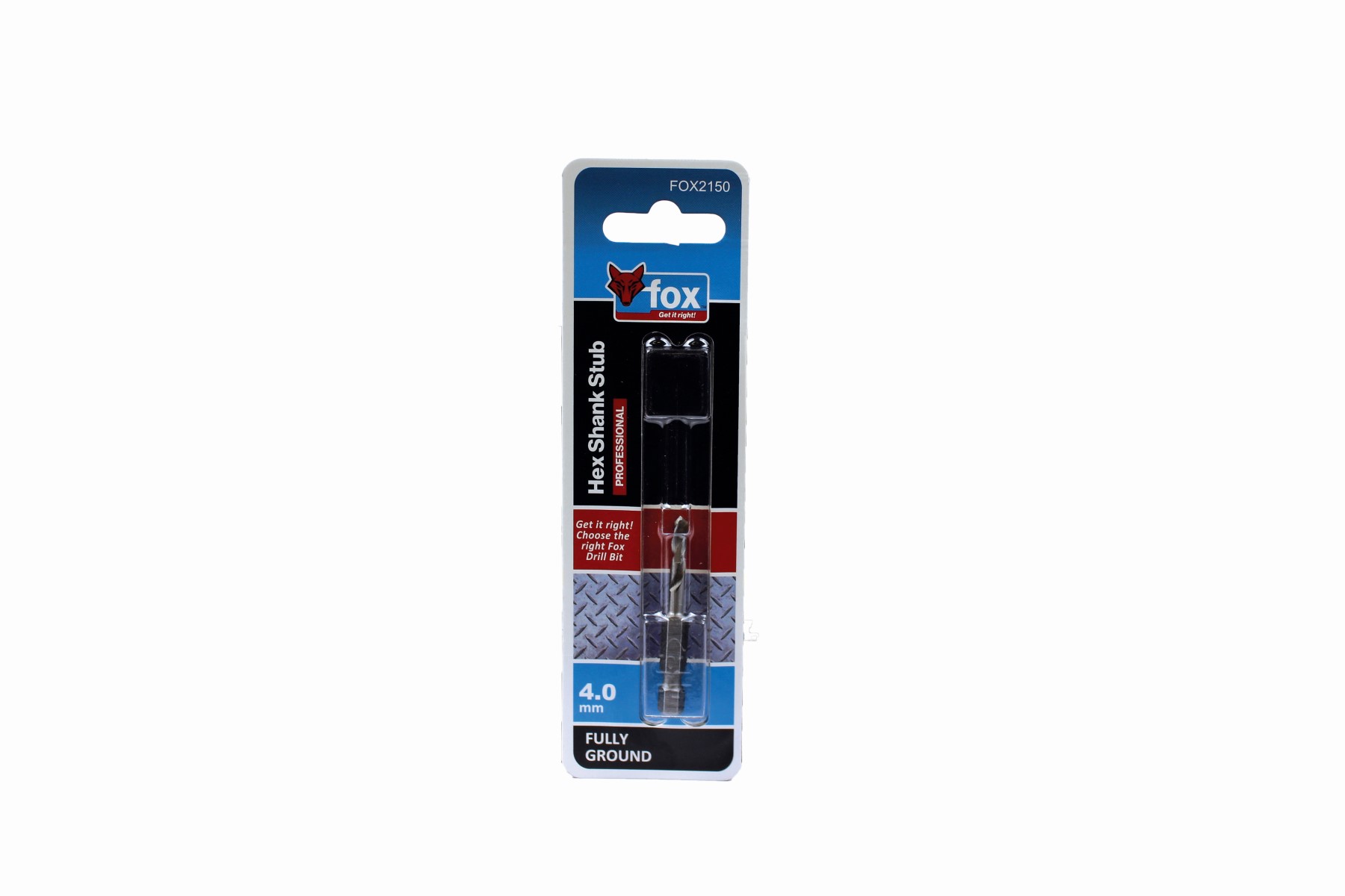 FOX HSS Hex STUB Drill Bit 4.0 X 53mm