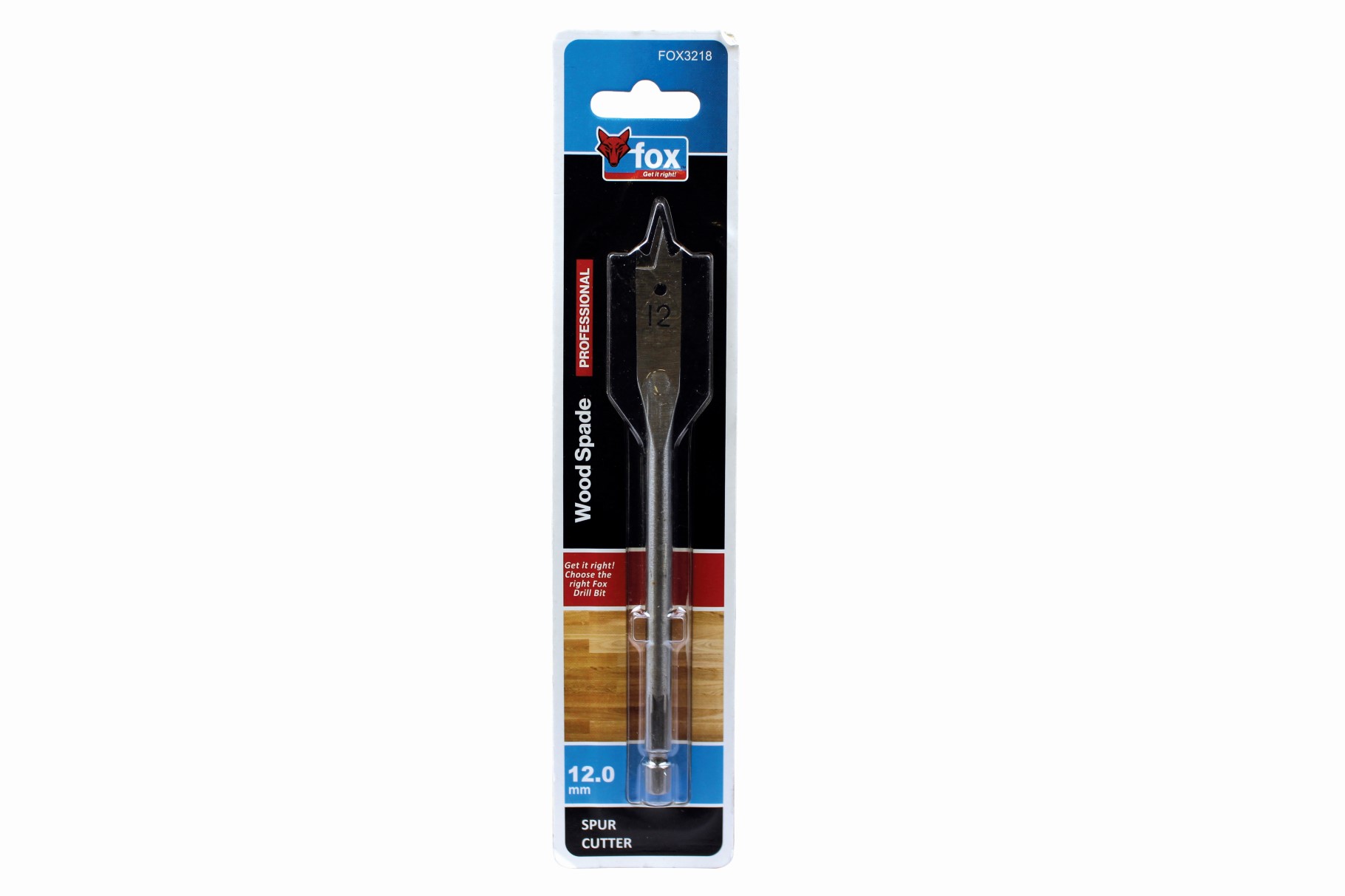 FOX Wood Spade Drill Bit 12mm X150mm
