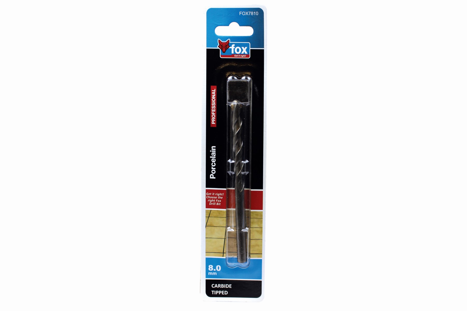 FOX Porcelain / Ceramic Drill Bit 8.0mm