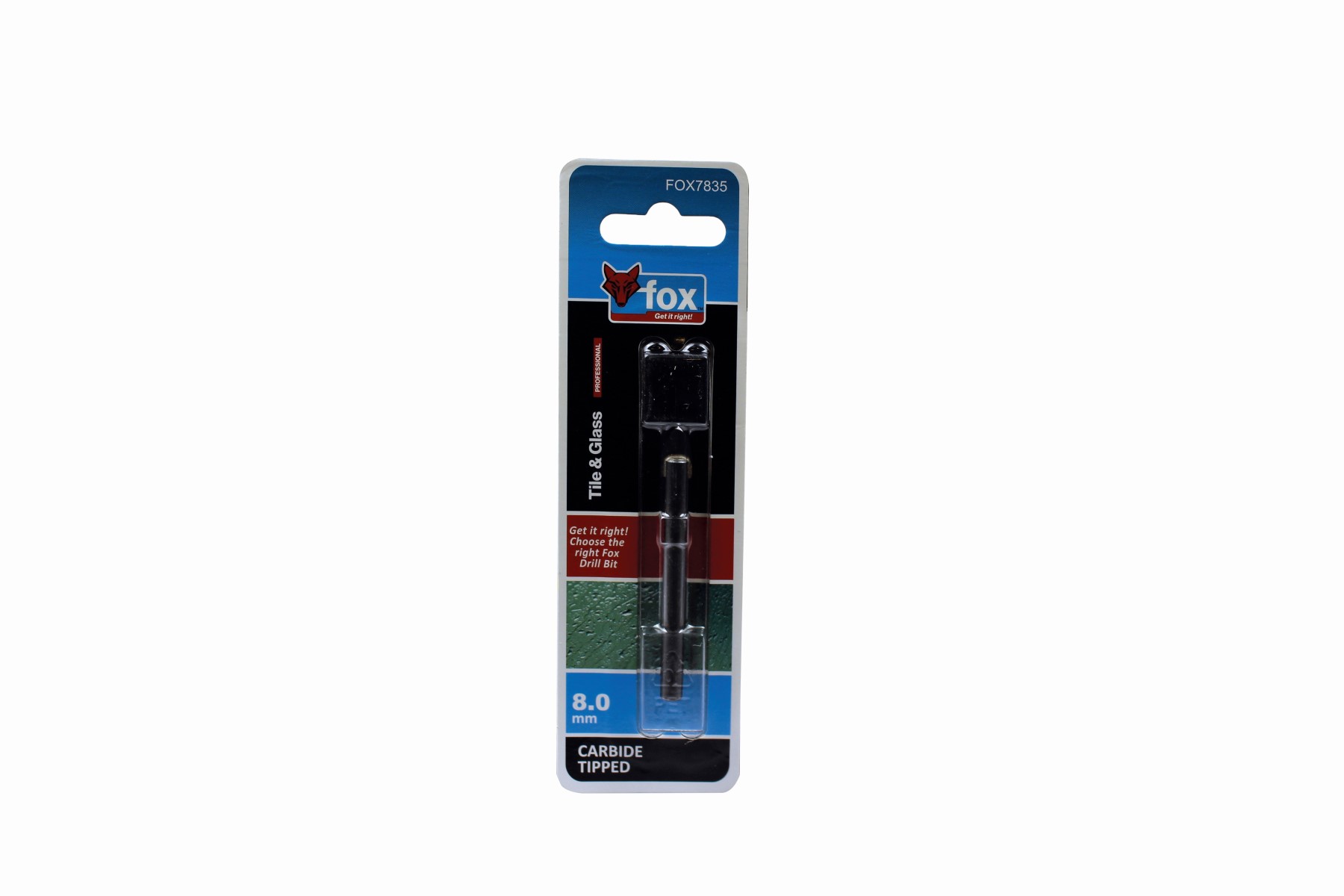 FOX Glass & Tile Drill Bit 8.0mm