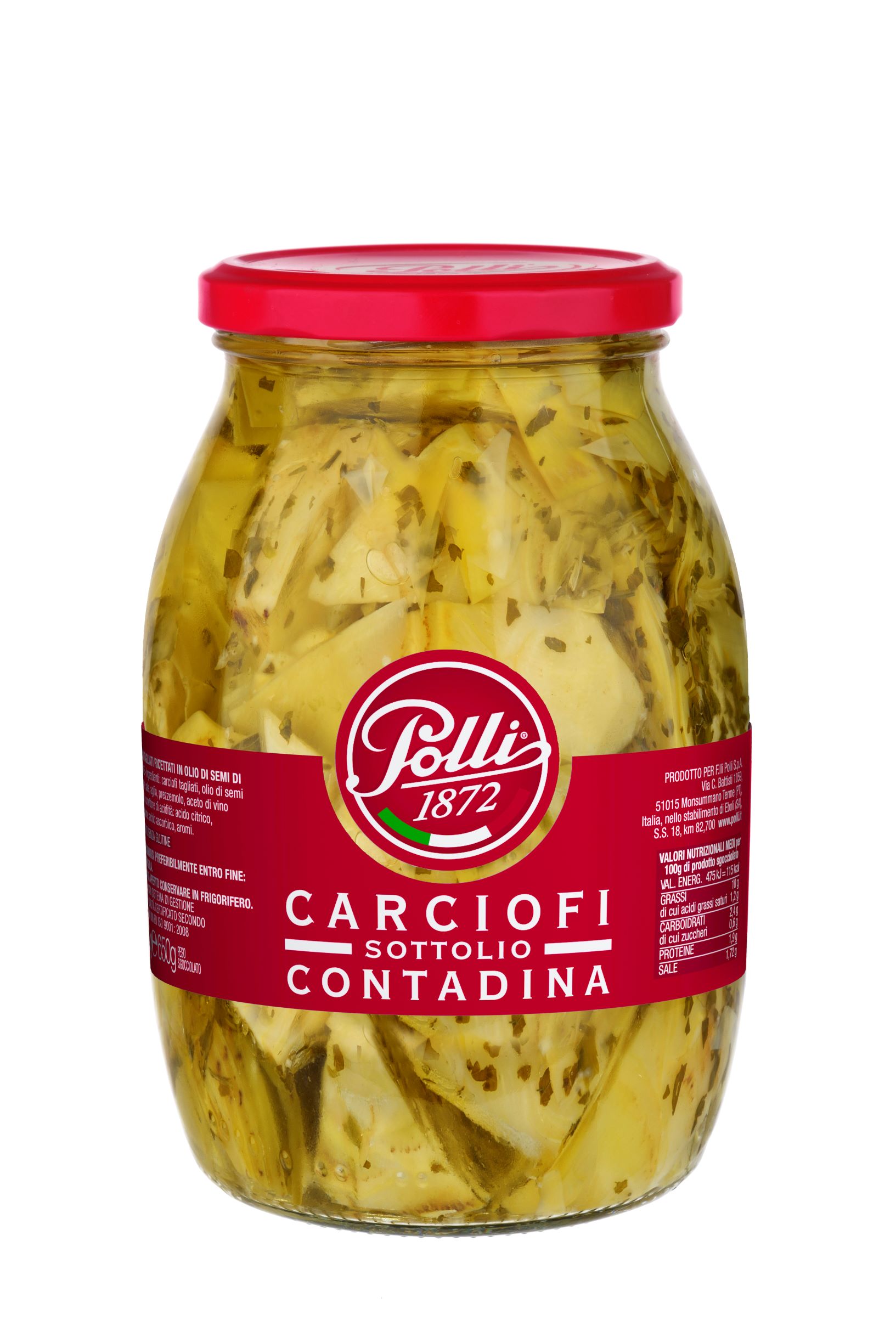 Polli – Cut Artichokes With Fine Herbs – 6X950G