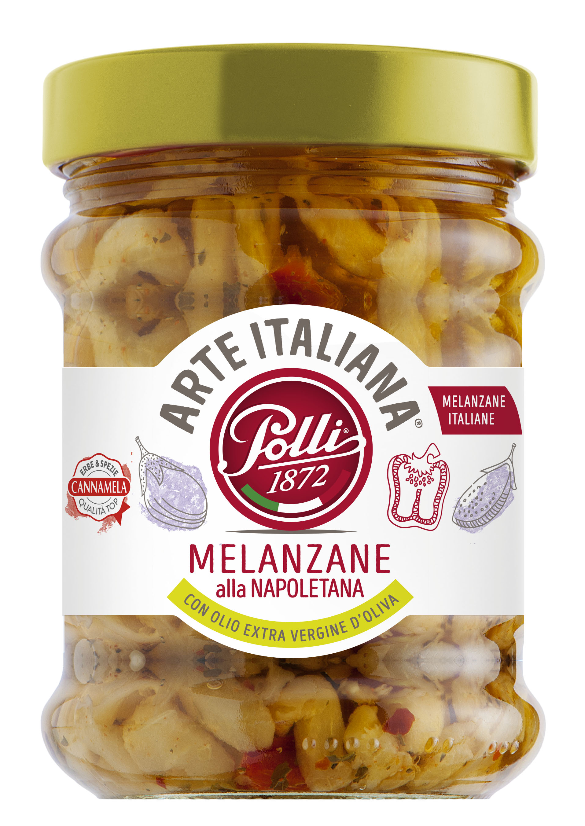 Polli – Seasoned Eggplants In Oil – 12X285G