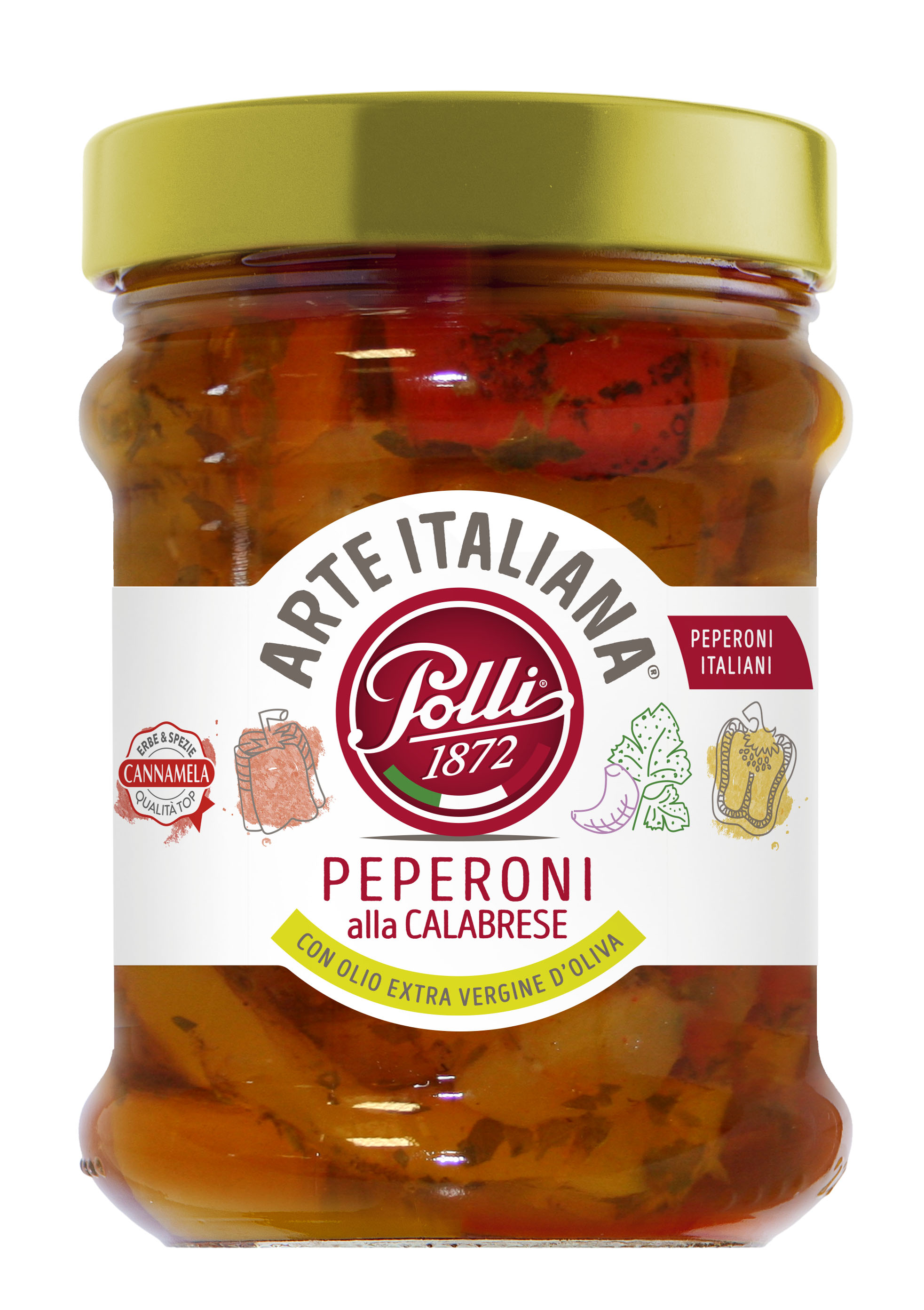 Polli – Roasted Peppers in Oil – 12X285G