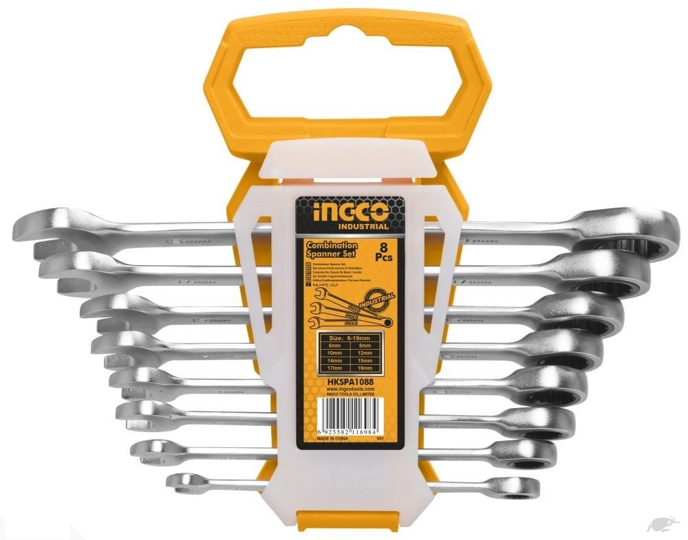 Ingco – 8pcs Ratchet Spanner Set – HKSPAR1082