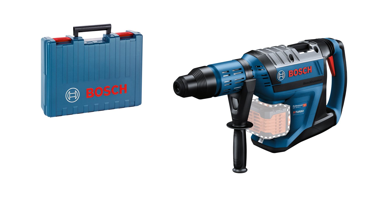 Bosch – Cordless 18V Rotary Hammer BITURBO SDS max – GBH 18V-45 C (Solo)