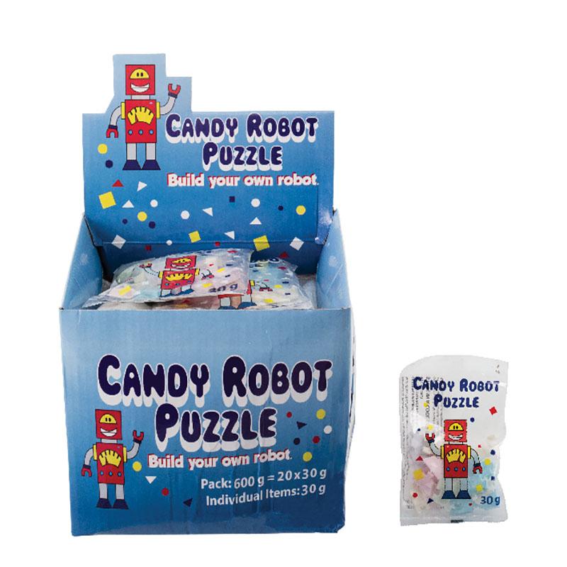 Candy Robot Puzzle – Sherbet – Party Sweet Supplies – 30g – 20 Pack