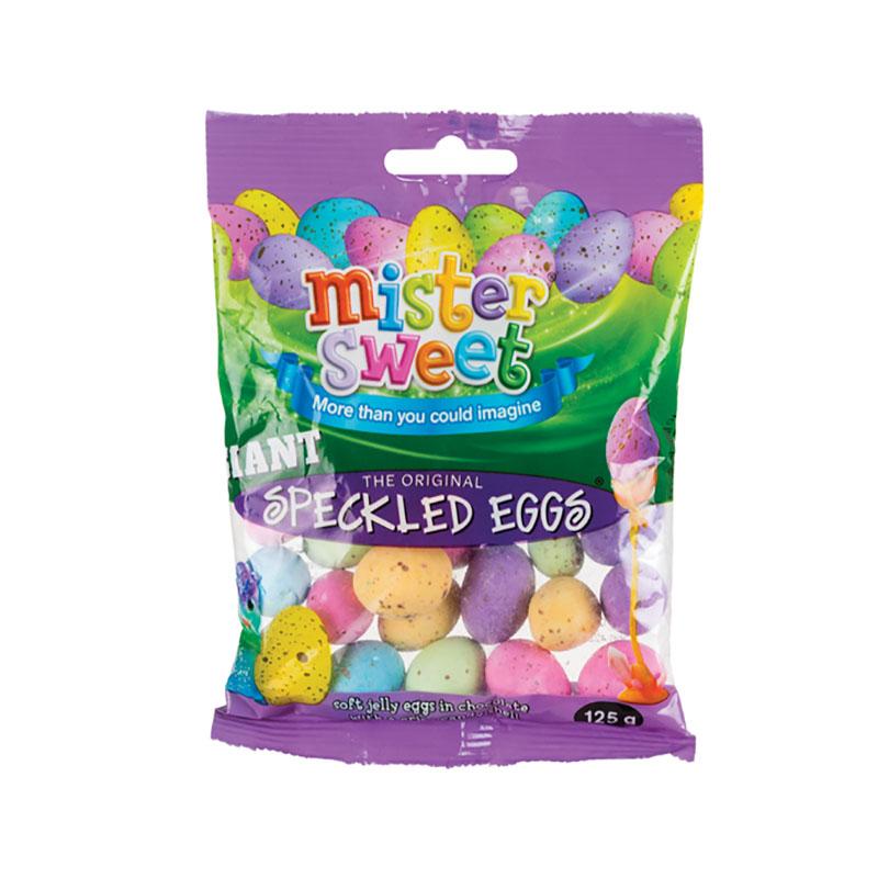 Mister Sweets – Speckled Eggs – Party Supplies – Giant – 125g – 24 Pack