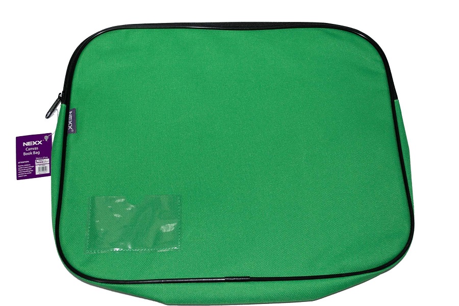 NEXX Canvas Gusset Book Bag (Green)
