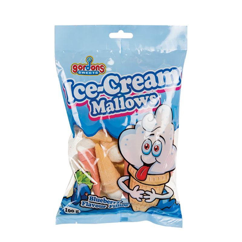 Gordons Sweets – Mallow Icecream – Party – Blueberry – 100g – 36 Packs