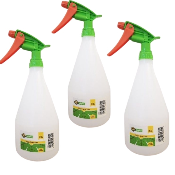 MTS – Trigger Spray Bottle / Hand held Trigger Sprayer – 1L (Pack of 3)