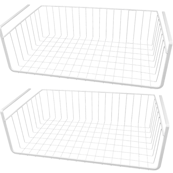 SourceDirect – Bulk Pack Of 2 Under Shelf Wire Baskets – (39x27x13cm)
