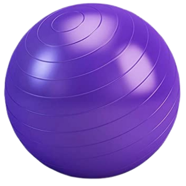 SourceDirect – Yoga / Fitness Ball including Air Pump – Purple  (65cm)