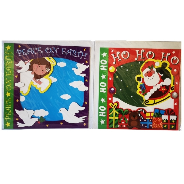 SourceDirect – Oversized Christmas Cards – Pack of 10  Cards (Red & Purple)