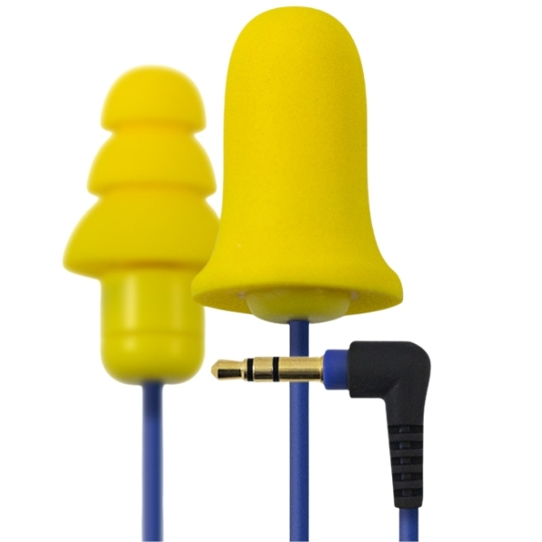 Plugfones – Wired Earphones – Contractor Series  (Yellow and Blue)