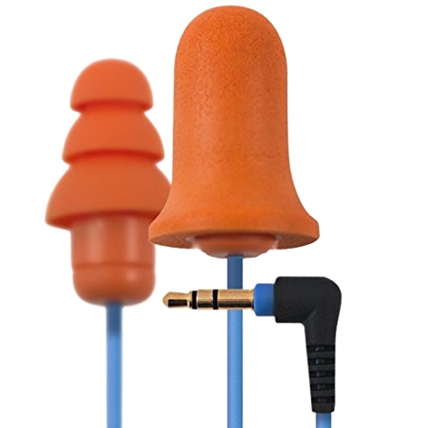 Plugfones – Wired Earphones – Contractor Series  (Orange and Blue)
