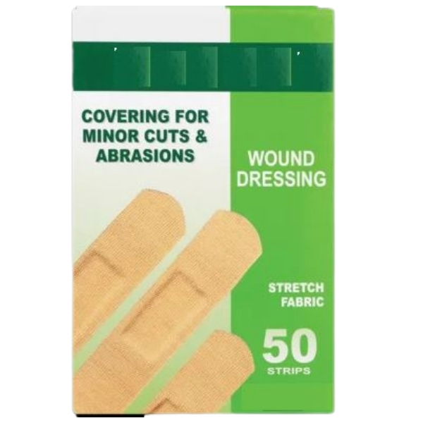 SourceDirect – Bulk Pack Of 50  Wound Dressing Fabric Plaster