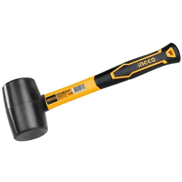 Ingco – Iron Steel Fibreglass Handle Rubber Hammer