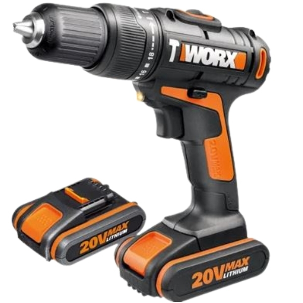 Worx –  Impact Drill Driver 20V Li-Ion 2.0Ah Kit