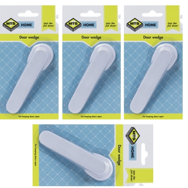Mts – Bulk Pack Of 4 Home Door Wedge -(White)