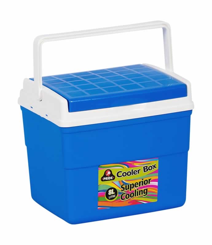 Pride – Cooler Box – Camping & Outdoors – Coolers & Refrigeration – 6L – Blue, Silver